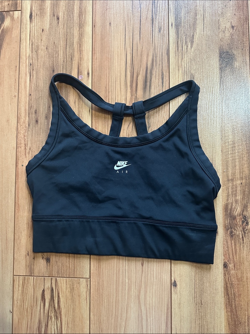 Nike Black Air Strappy Low-Impact Sports Bra